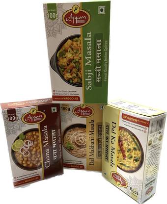 appan Dal Makhani Masala, Sabji Masala, Chana Masala, Dal Masala Combo of 3