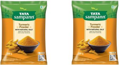 Tata SAMPANN TURMERIC POWDER WITH NATURAL OILS 400 GRAMS PACK OF 2