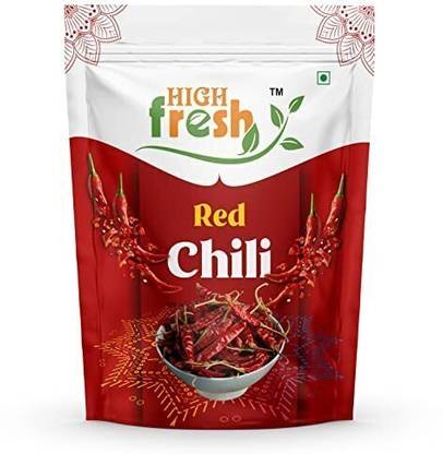 HighFresh Masala Mathania Red Chilli (Lal Mirch)(Stemless) ,Sortex Clean