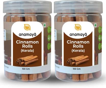 Anamaya Cinnamon Dalchini Roll Sticks | Dal Chini sticks | 100% Natural & Pure Kerala