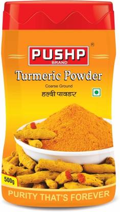 Pushp Brand Turmeric Jar