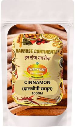 NAVROSE CONTINENTAL Premium Quality Cinnamon(Dalchini sabut) Sticks 100gm Pack