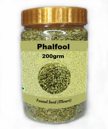 Phalfool Fennel Seed Indian Spices | Saunf Whole | Natural Sounf/ Sopu/Souf 200g Saunf Small