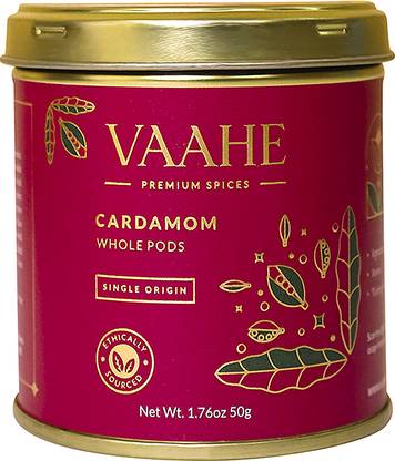 VAAHE Cardamom Whole (Elaichi) | Single Origin (Kerala) | Freshly Packed (50 gm)