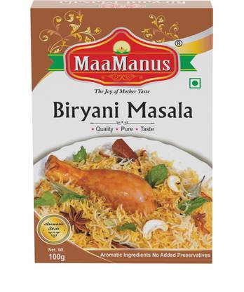 MaaManus Chicken Biryani Masala |Easy to Cook 100g, Pack of 1