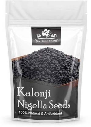 NATURE YARD Organic Kalonji seed - 100% Natural for eating & hair growth Black Cumin Seeds