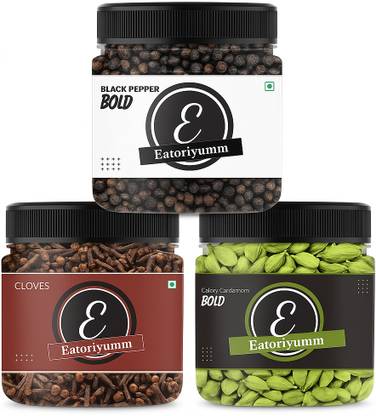 Eatoriyumm Spice Combo (Black Pepper + Clove + Green Cardamom)