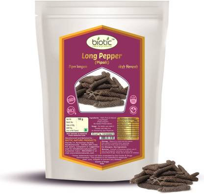 बायोटिक Long Pepper / Pippali / Lindi Pipali / Piper Longum - 100g
