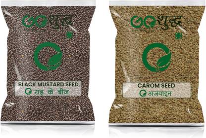 Goshudh Ajwain 100gm & Rai 500gm Combo Pack 600g