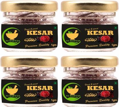FIJ AYURVEDA Premium Quality A++ Grade Saffron Threads / Kesar/ Keshar/ Zafran /Jafran – 4GM