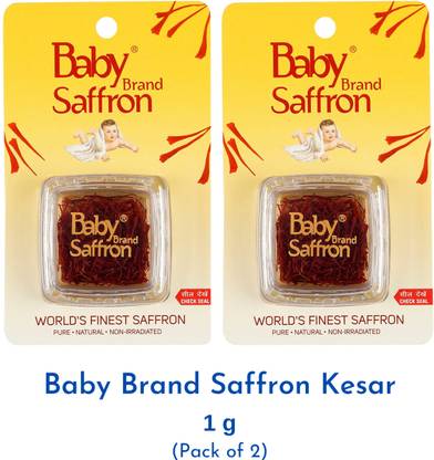 Baby Brand Saffron Kesar 1 Gram (2 Units of 0.5 grams)