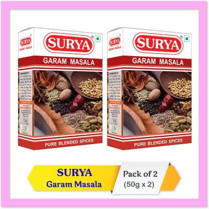 सूर्या Garam Masala 50g; Pack of 2 (50g x 2)
