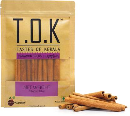 TOK (Tastes Of Kerala) Cinnamon Sticks, Cassia Roll, Dalchini, Churul Patta