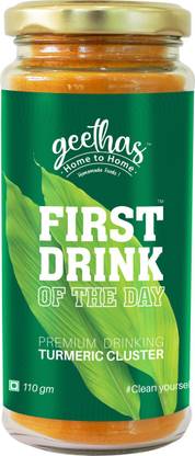 GEETHAS HOME TO HOME First Drink of the Day, Perfect Drinking Turmeric Cluster, No Colour & Flavours