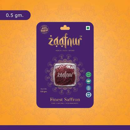 ZAAFNUR Pure Original Kashmiri Saffron/Kesar | Kaiser | Saffran For Sweets Kumkumapoovu