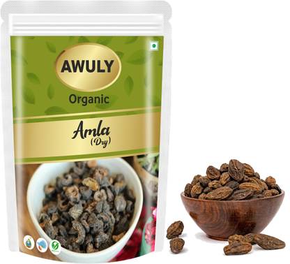 AWULY Organic Whole Raw Dry Amla/Sukha Amla Sabut /Dry Gooseberry Fruit/Aavla Sabut