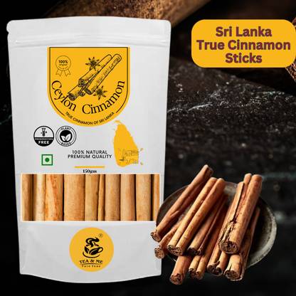 tea & me Real Cinnamon from Sri Lanka, SriLankan Dalchini, Ceylon True Cinnamon Sticks