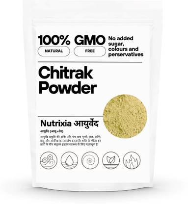 Nutrixia food Chitrak Roots Powder- Chita Mool Powder- Chita Root - चित्रक मुळ - Chita Jadd - Plumbago Indica Root