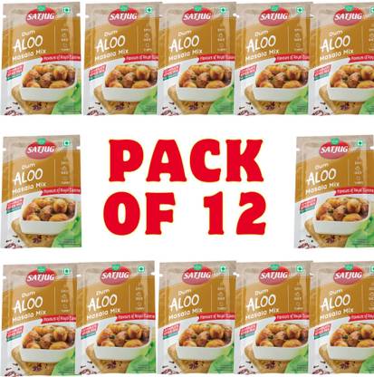 SATJUG Organic Dum Aloo Masala Complete Spice Mix with Salt, Quick & Easy to Cook