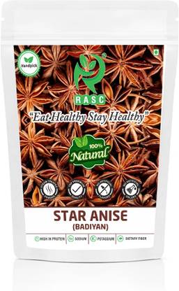 RASC Whole Star Anise I Badiyan I Chakri Phool I Pack of 100g