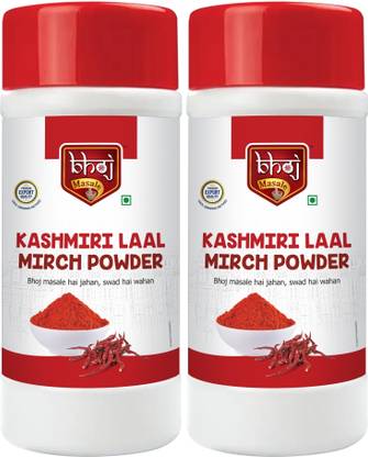 Bhoj Masale Fresh and Natural Kashmiri Lal Mirch | Red Chilli Powder No Artificial Additives