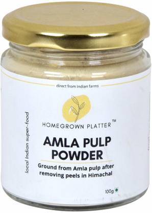 Homegrown Platter Pure Amla Pulp Powder (Seedless) from Himachal Pradesh | Good for Skin & Hair