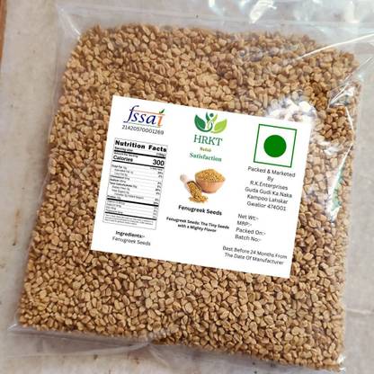 HRKT Khadi Methi Delight: Premium Quality Whole Raw Fenugreek Seeds