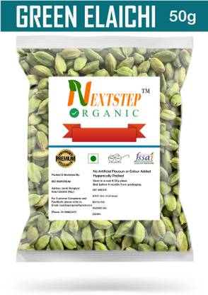 NEXTSTEP ORGANIC Premium Quality Green Cardamom / Hari Elaichi seeds / Small Elaichi