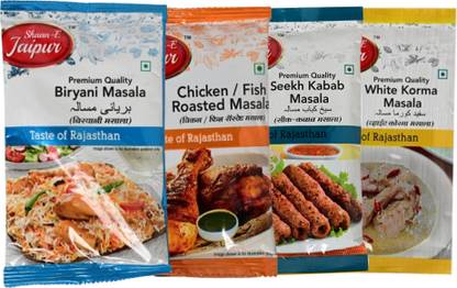 Shaan-E Jaipur Biryani Masala Chicken Fish Roasted Seekh Kabab and White Korma Masala