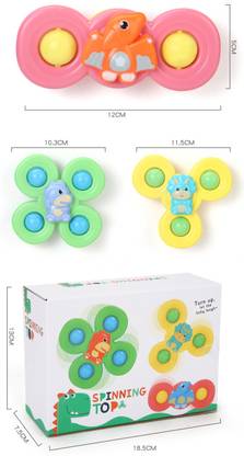 Dorytoys Suction Spinner Toy for Baby Bath Toys