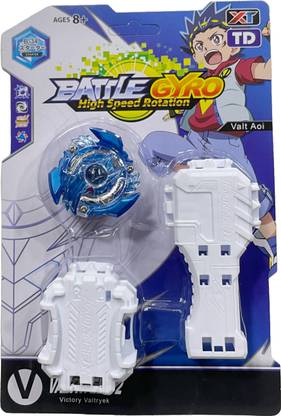 AZAD57 Beyblade Victory Valtryek V2 B-34 Starter with Handle Launcher Spinning Top