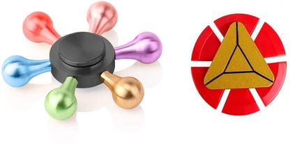 PREMSONS Fidget Spinner Toy, Metallic Rainbow with Metal Zinc Spinner
