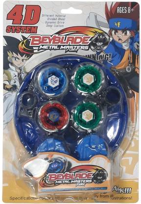 RIGHT SEARCH Melee Gyro Beyblades Set of 4 with Battle field