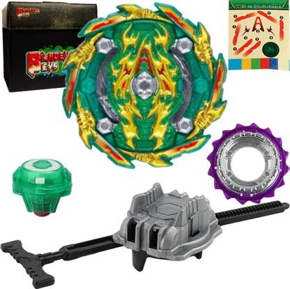 BLADEKING BEYS B135 Bushin Ashura Hurricane Keep Ten + LR pull rule launcher + Toy Storage Box
