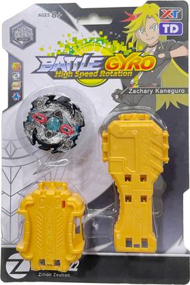 AZAD57 Beyblade Zillion Zeutron Z2 B-59 Starter with Handle Launcher Spinning Top