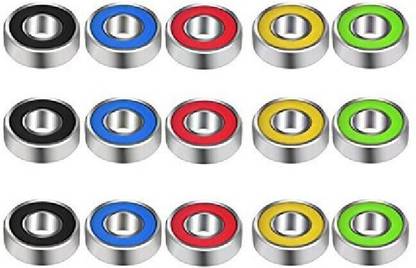 PREMSONS 15 Pcs 608 Ball Bearing for Hand Spinner Fidget Kit and Skateboard, 22X10X7 mm Skate Bearings Toy Replacement Part