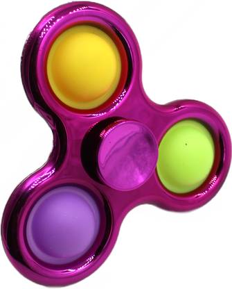 neoinsta shopping Very beautiful big size light weight plastic popit spinner Pink colour Design-1