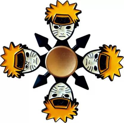 mik Naruto Ninja Action Hero Face Fidget Spinner Ultra Speed Metal Wind Spinner Toy