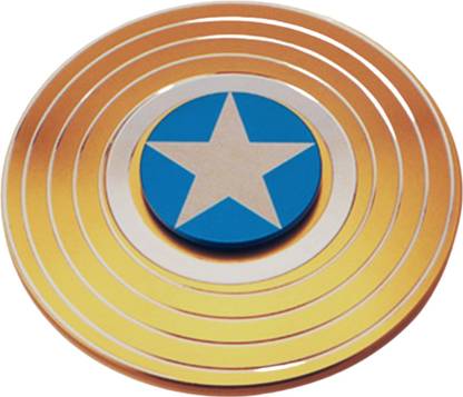 KARBD Captain America Shield Fidget Spinner Ultra Speed Metal Wind Spinner Toy