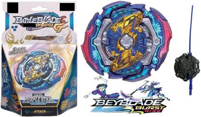 CrazyBuy Beyblade JUDGEMENT JOKER GT Top Expert B142 Earl Purple Star With Launcher