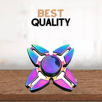Shivsoft Raindow R Four Sided Fidget Spinner Star