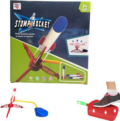 Zuuluzrs New Stomp Rocket Launcher With Launcher Pad That Jump The Rocket In 360 Degree