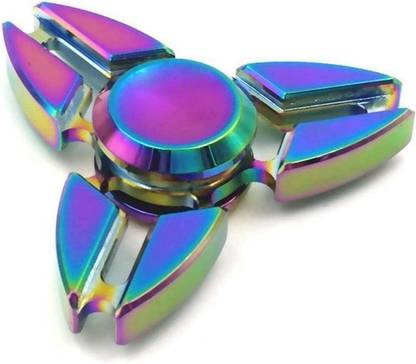 U.R.M. Enterprises Rainbow Gyro Crab Four Side Hand Fidget Spinner Long Time Rotation