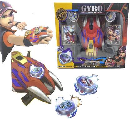 Bestie Toys Beyblade Hand Launcher with 2 Metal Fusion 3D Spinning Top for Kids