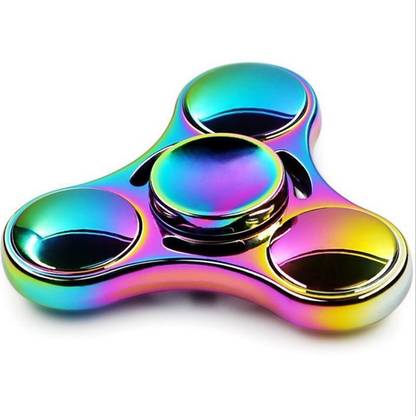 KARBD Rainbow Gyro Design 3 Arms Fidget Spinner Ultra Speed Metal Wind Spinner Toy