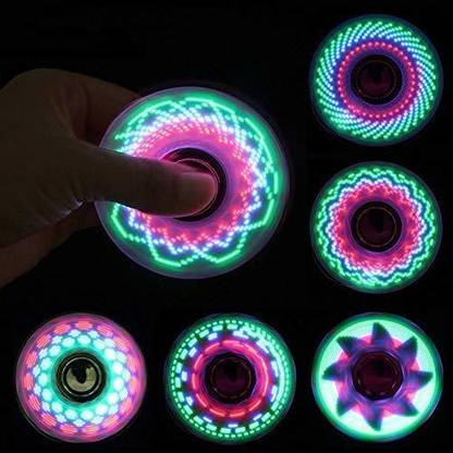 TRU TOYS Cat & ABS Plating LED Flash Light Glow Patterns in Dark Stress Relief Spinner
