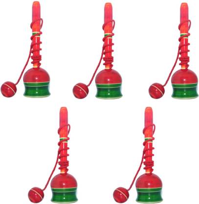 HAPYDOSE Wooden Cup and Ball Balancing String Game/toss-Ball/Ring-Pin - Catch Ball