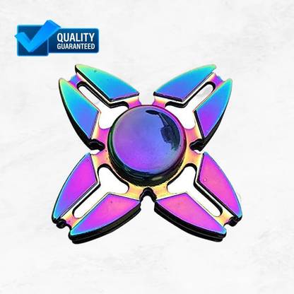Shivsoft Raindow Four Sided Fidget Spinner Star