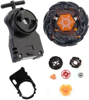 Funstars Black Sol Blaze V145AS Eclipse Metal Spinning Top with String Launcher