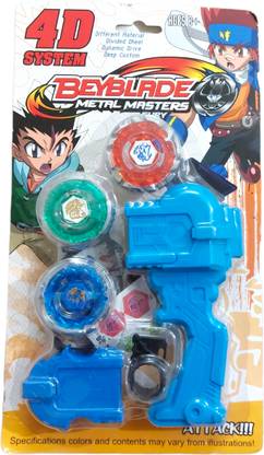SA Sports 3 in 1 Metal Beyblade Toy Set Speed Top Spinning (3 Blade)